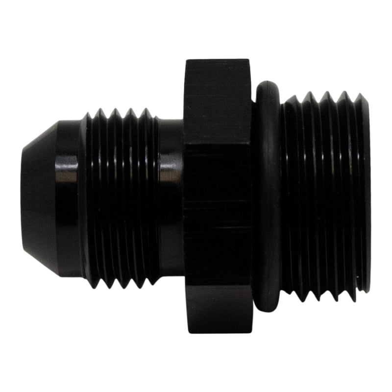 DeatschWerks 10AN ORB Male to 8AN Male Flare Adapter - Matte Black - Includes O-Ring