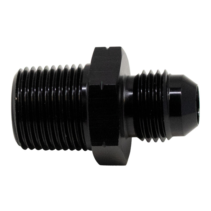 DeatschWerks 6AN Male Flare to 3/8in Male NPT Adapter - Matte Black