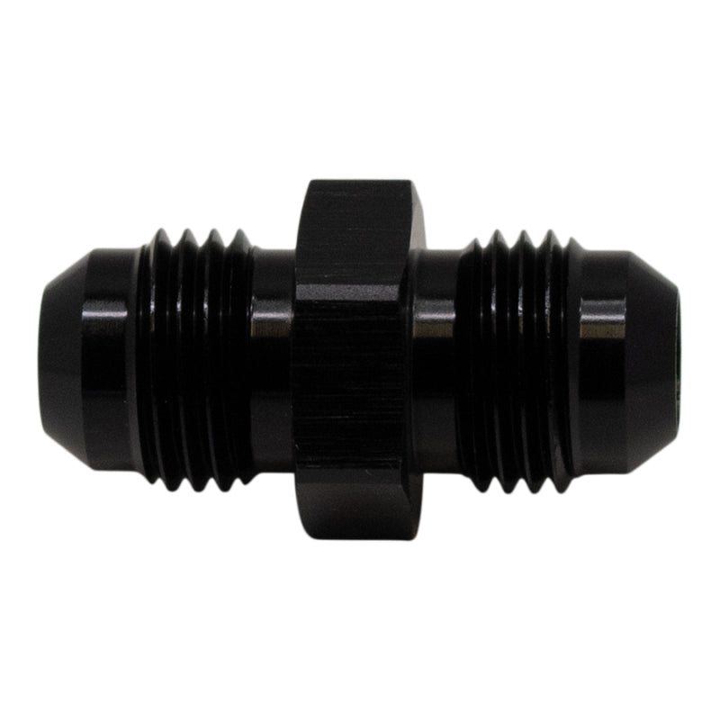 DeatschWerks 6AN Male Flare to 6AN Male Flare Coupler - Matte Black