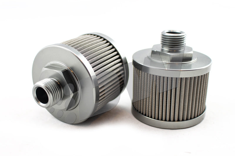 DeatschWerks 8AN 100 Micron Fuel Pump Pre-Filter - Universal