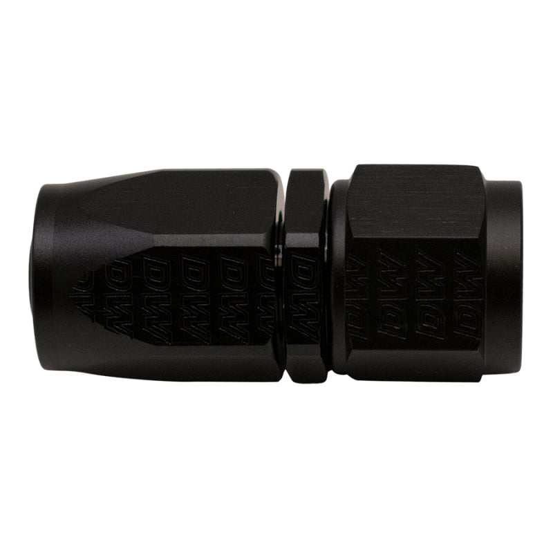 DeatschWerks 8AN Female Swivel Straight PTFE Hose End - Matte Black