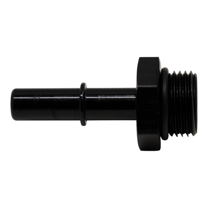 DeatschWerks 8AN ORB Male to 3/8in EFI Quick Connect Adapter - Matte Black
