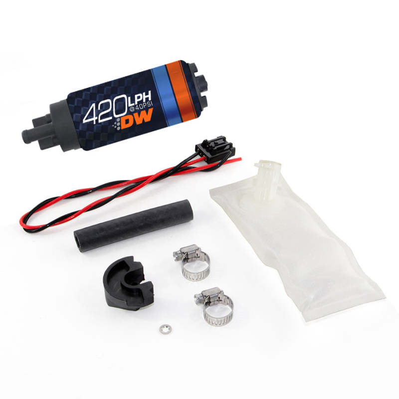 DeatschWerks DW420 Series 420 LPH In-Tank Fuel Pump with Install Kit - Nissan 240SX (S14) 1994-1998