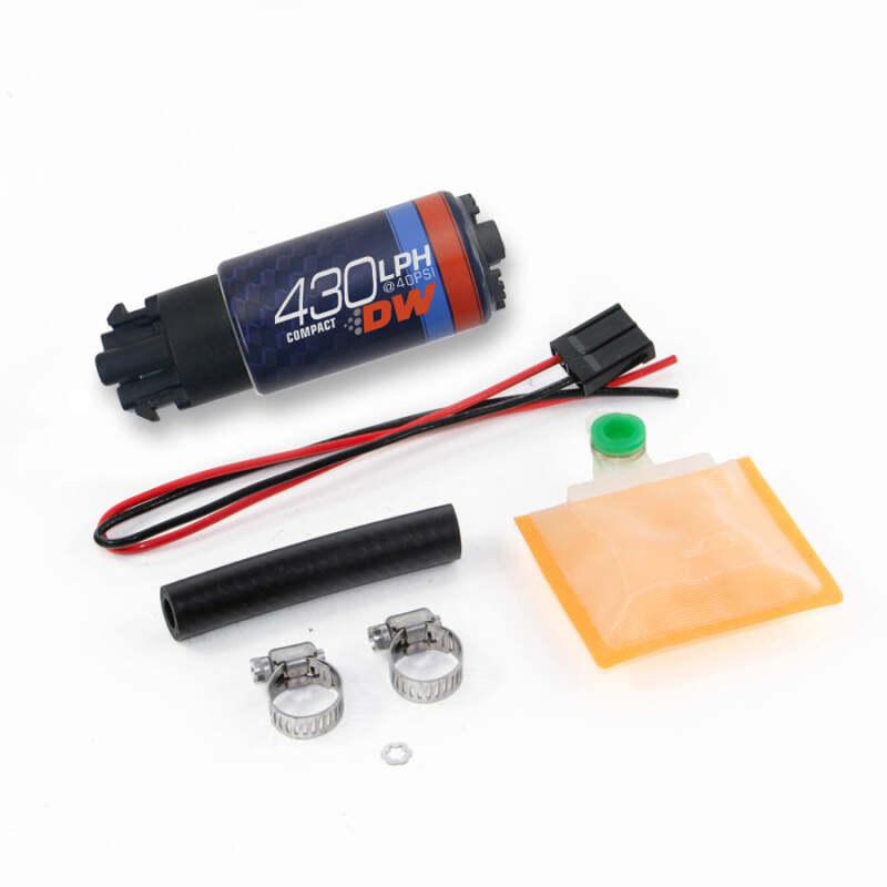 DeatschWerks DW430C 430 LPH Compact In-Tank Fuel Pump - Universal w/ Install Kit