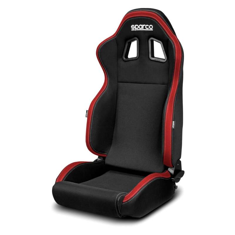 Sparco R100 Reclining Sport Seat - Black/Red
