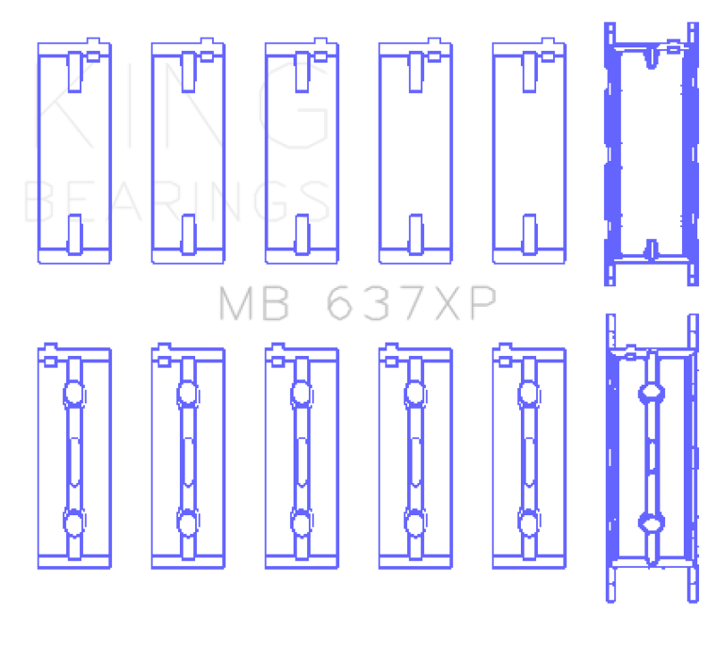 King Engine Bearings Crankshaft Main Bearings Size STD for BMW M5 M6 2006-2010