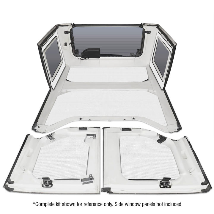 DEI Boom Mat Headliner White 4-Piece - Jeep Wrangler JK 4-Door 2011-2018, view 4