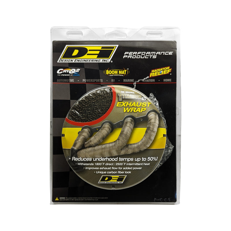 DEI Exhaust Wrap 1in x 50ft - Titanium, view 6