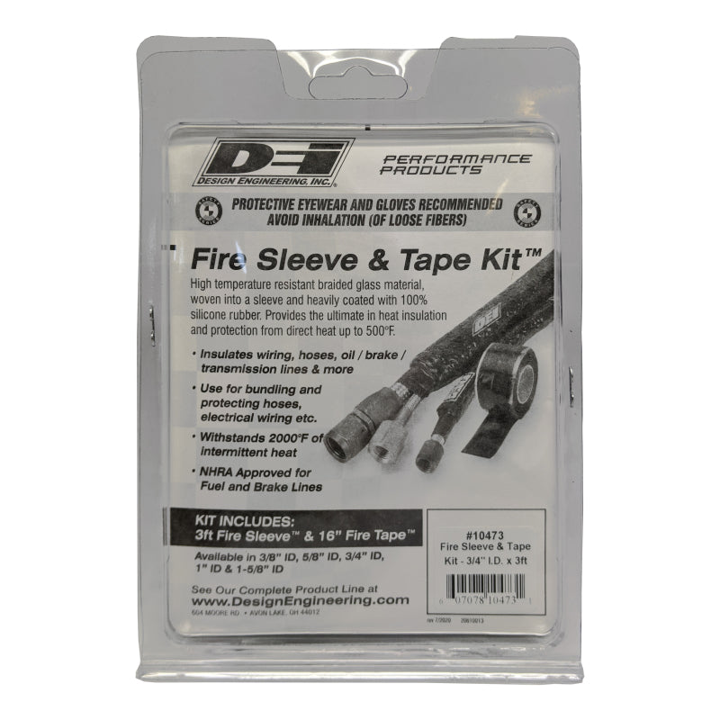 DEI Fire Sleeve and Tape Kit - 3/4in I.D. x 3ft, view 5