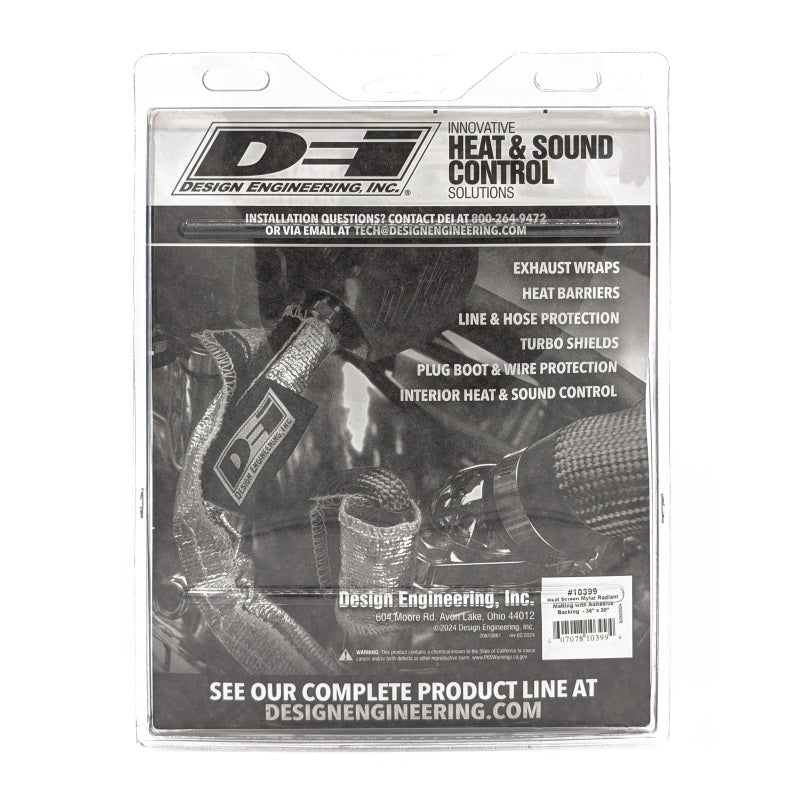 DEI Heat Screen 36in x 20in - Mylar Radiant Glass Fiber Matting (Adhesive Backed), view 5