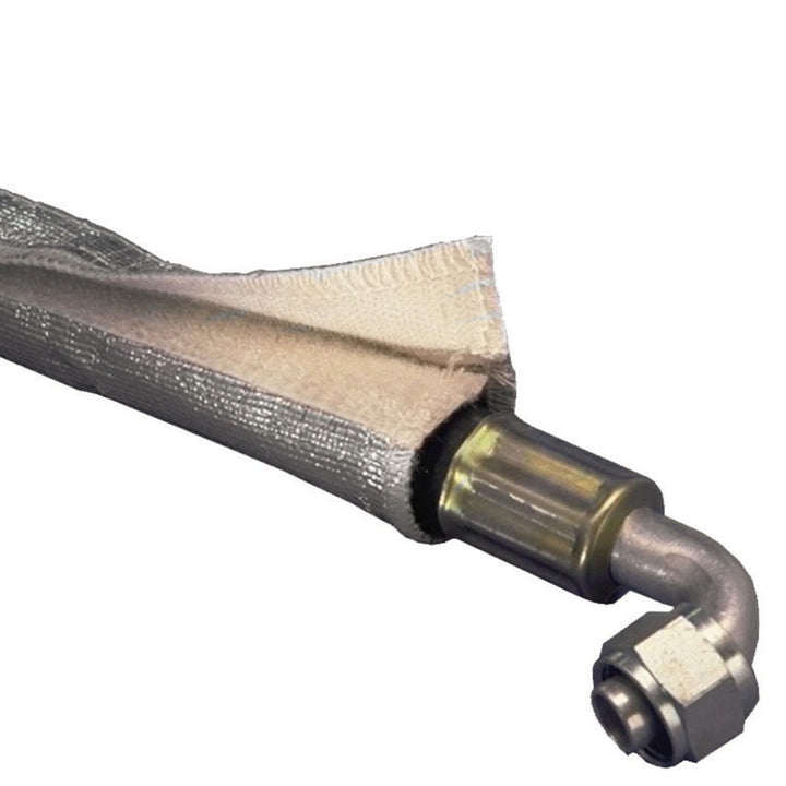 DEI Heat Shroud - 1in I.D. x 3ft - Aluminized (Hook-and-Loop Edge), view 3