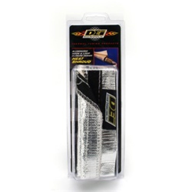 DEI Heat Shroud - 1in I.D. x 3ft - Aluminized (Hook-and-Loop Edge), view 7