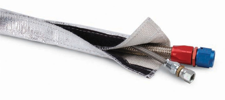 DEI Heat Shroud - 2.5in x 3ft - Aluminized (Hook-and-Loop Edge), view 2