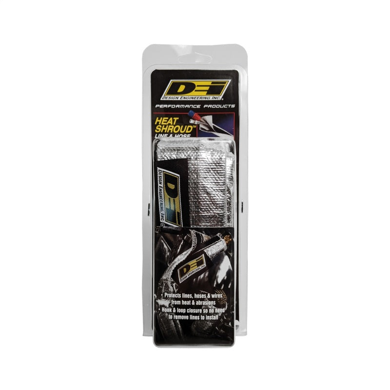 DEI Heat Shroud - 2.5in x 3ft - Aluminized (Hook-and-Loop Edge), view 4