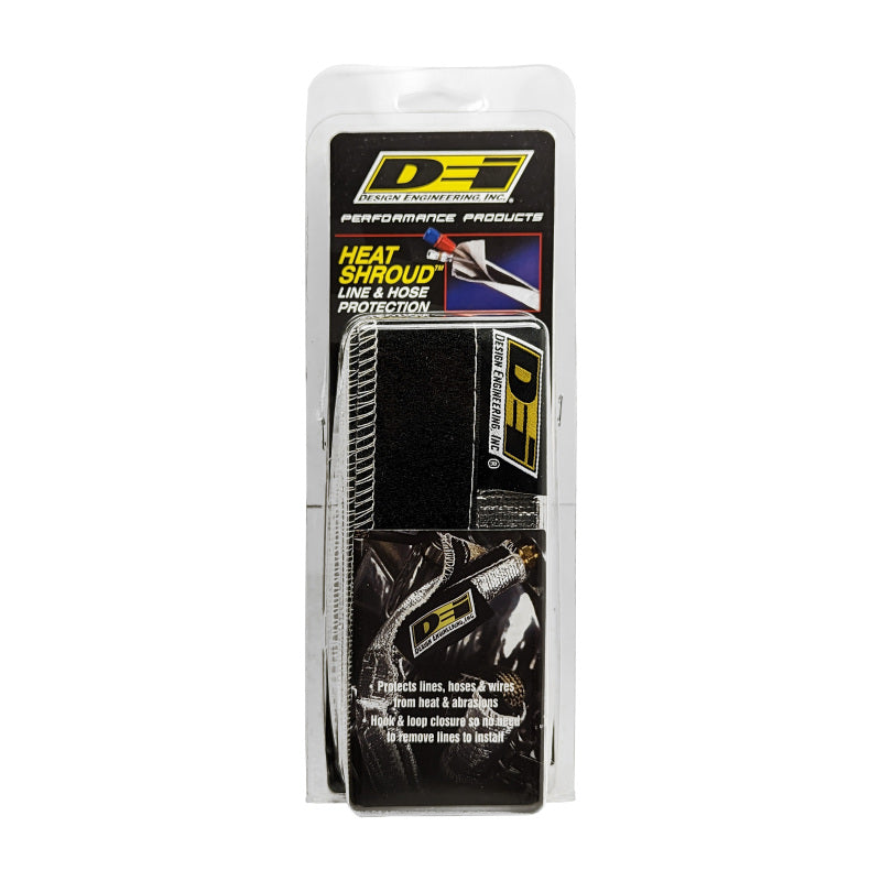 DEI Heat Shroud - 2.5in x 3ft - Aluminized (Hook-and-Loop Edge), view 5