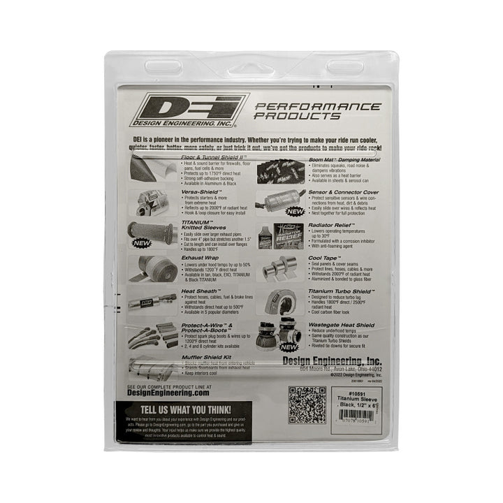 DEI Protect-A-Sleeve - 1/2in I.D. x 6ft - Titanium, view 7