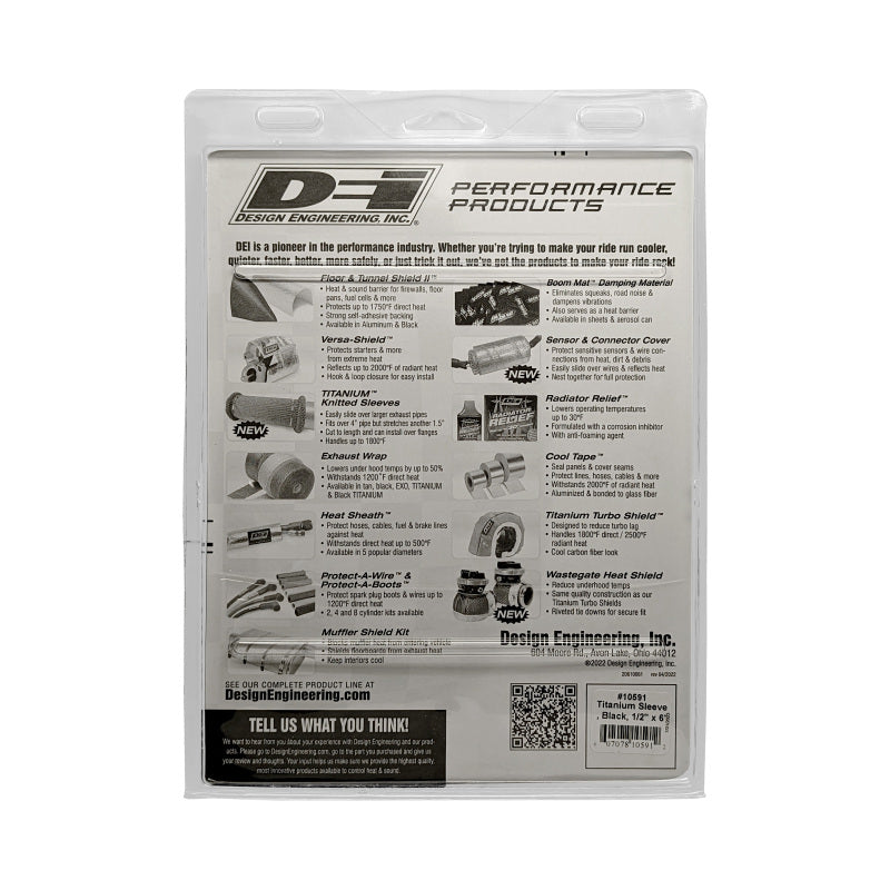 DEI Protect-A-Sleeve - 1/2in I.D. x 6ft - Titanium, view 7