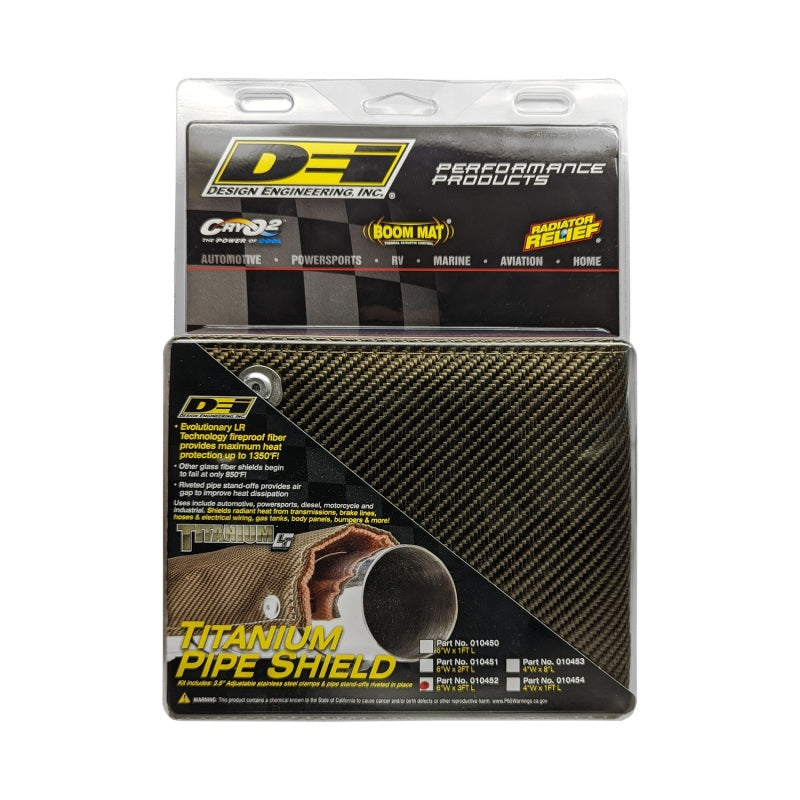 DEI Titanium Pipe Shield - Universal, 6 in x 36 in, view 4