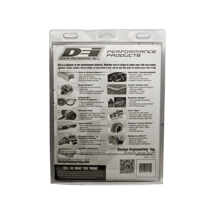 DEI Titanium Pipe Shield - Universal, 4 in x 12 in, view 3