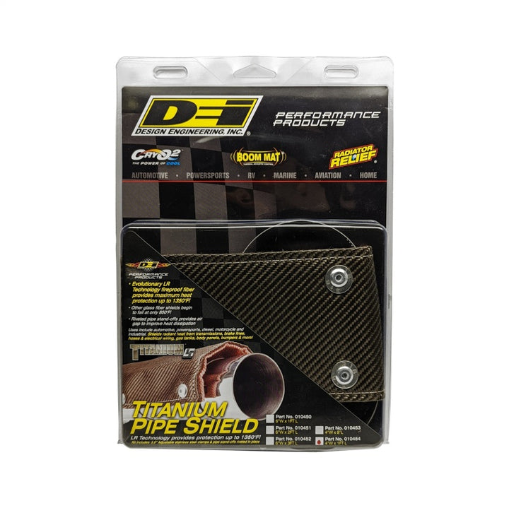 DEI Titanium Pipe Shield - Universal, 4 in x 12 in, view 6