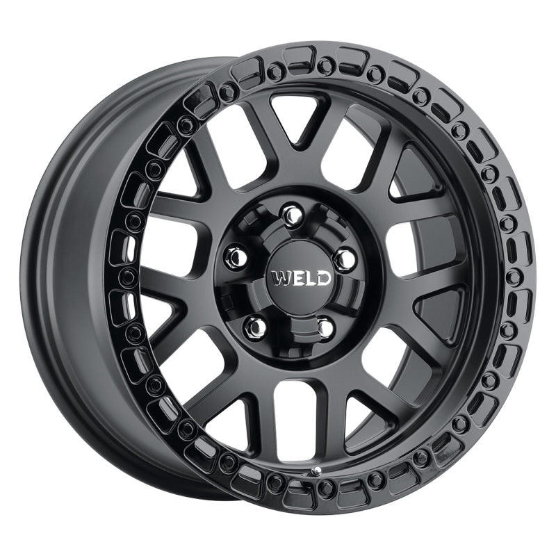 Weld Off-Road W104 17X10 Cinch Wheel 5X114.3 5X127 ET-25 BS4.50 Satin Black Gloss Black (104)