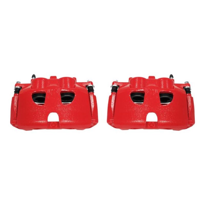 PowerStop Front Red Calipers with Brackets Pair for 10-17 Ford Expedition - OneFastShop