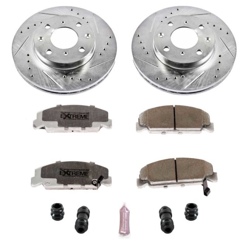 PowerStop Z26 Street Warrior Front Brake Kit - Honda Civic / CRX 1990-2000