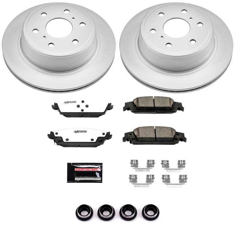 PowerStop Z36 Rear Coated Brake Kit - Chevrolet Silverado 1500 / Tahoe / Cadillac Escalade 2014-2020