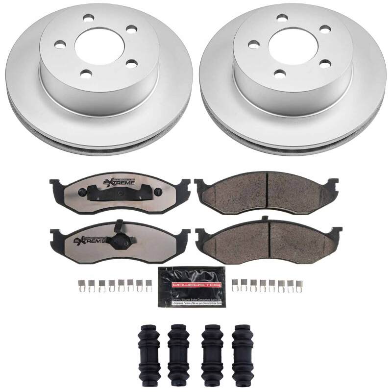 PowerStop Z36 Front Coated Brake Kit - Jeep Cherokee XJ / Wrangler TJ 1999-2006