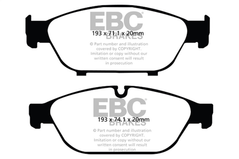 EBC Redstuff Front Brake Pads for 2012-2018 Audi A6 Quattro 3.0 Supercharged