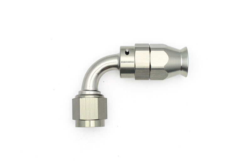 DeatschWerks 6AN Female Swivel 90-Degree Hose End PTFE with 1 Olive Insert