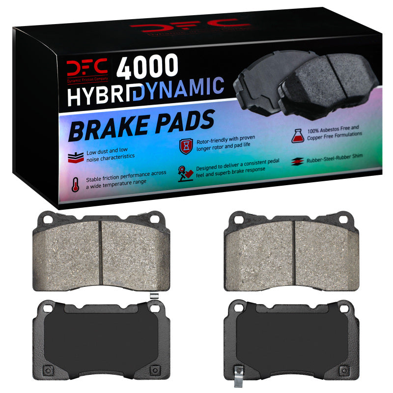 DFC 4000 HybriDynamic Front Brake Pads - Honda Civic / Ford Mustang / Chevrolet Corvette / Tesla Model S 2004-2026