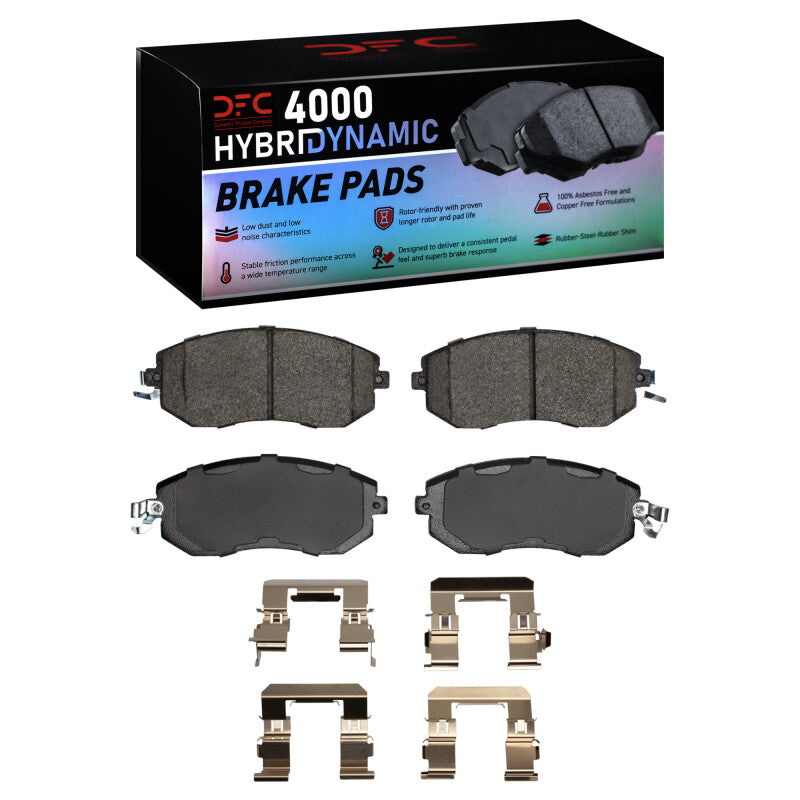 DFC 4000 HybriDynamic Front Brake Pads - Subaru BRZ, Toyota 86, Impreza, Forester 2010-2025 w/ Hardware