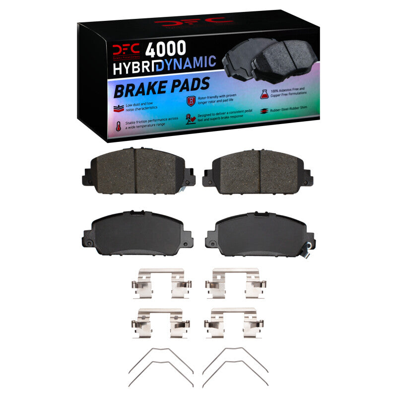 DFC 4000 HybriDynamic Front Brake Pads - Honda Accord, HR-V 2013-2025 w/ Hardware