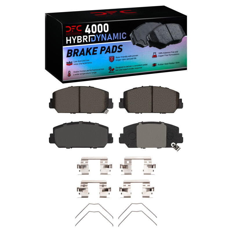 DFC 4000 HybriDynamic Front Brake Pads - Acura RDX, ILX, RLX, Honda Accord 2013-2022 w/ Hardware