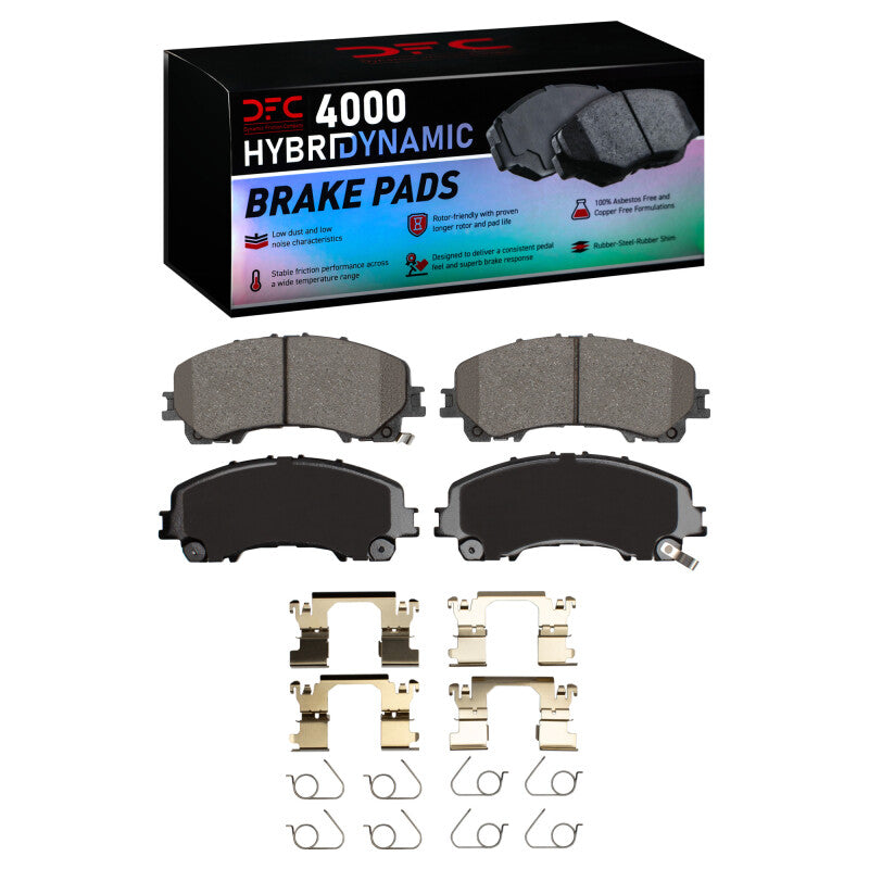 DFC 4000 HybriDynamic Front Brake Pads - Nissan Z, Infiniti Q50, Q60 2014-2025 w/ Hardware
