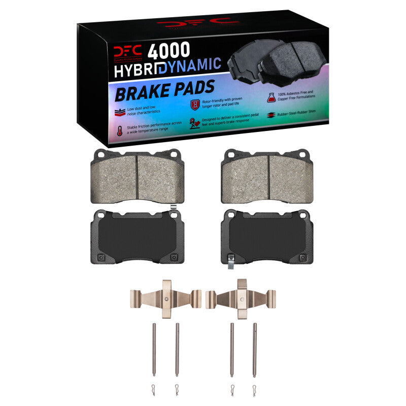 DFC 4000 HybriDynamic Front Brake Pads w/ Hardware - Subaru WRX STI, BRZ & Toyota 86 2004-2020
