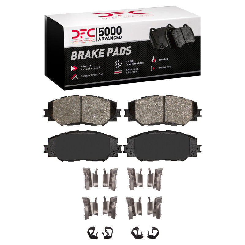 DFC 4000 HybriDynamic Front Brake Pads w/ Hardware - Toyota Corolla, Matrix, RAV4, Prius V 2006-2019