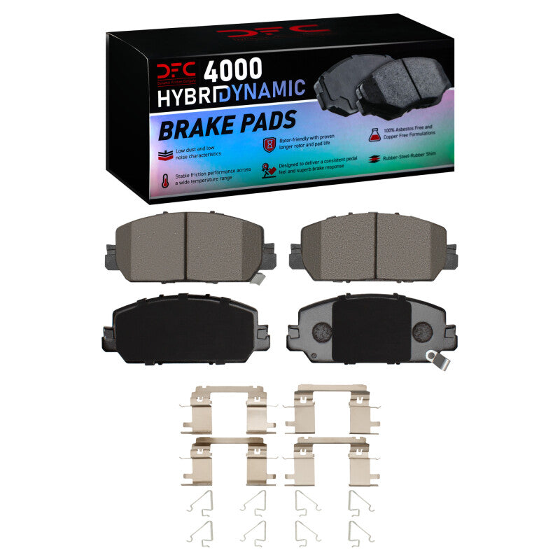 DFC 4000 HybriDynamic Front Brake Pads w/ Hardware - Acura ADX, Honda CR-V, HR-V 2017-2026