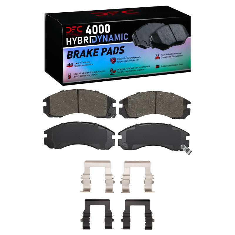 DFC 4000 HybriDynamic Front Brake Pads with Hardware - Dodge Stealth 1991-1996