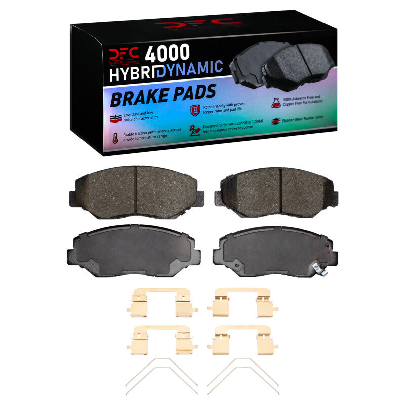 DFC 4000 HybriDynamic Front Brake Pads with Hardware - Honda Civic Si / CR-V / Acura ILX 2005-2016