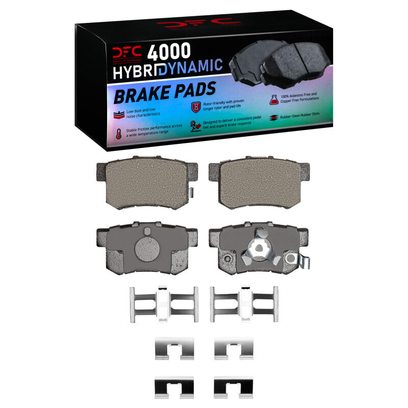 DFC 4000 HybriDynamic Rear Brake Pads w/ Hardware - Acura RDX, Honda CR-V & Crosstour 2005-2018