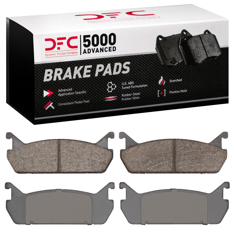 DFC 5000 Advanced Ceramic Rear Brake Pads - Ford Escort, Mazda Miata, Protege 1990-1996