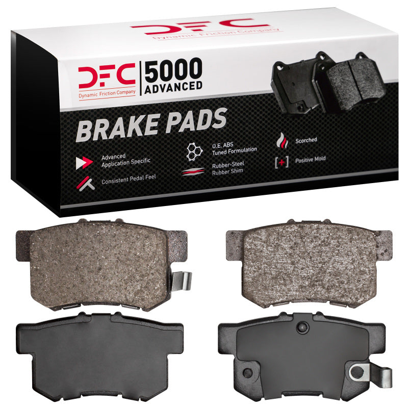 DFC 5000 Advanced Ceramic Rear Brake Pads - Honda Accord, Civic, Acura, Suzuki 1987-2022