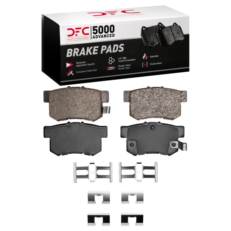 DFC 5000 Advanced Ceramic Rear Brake Pads w/ Hardware - Acura RSX, Integra, Honda Civic Si, Accord 1987-2022