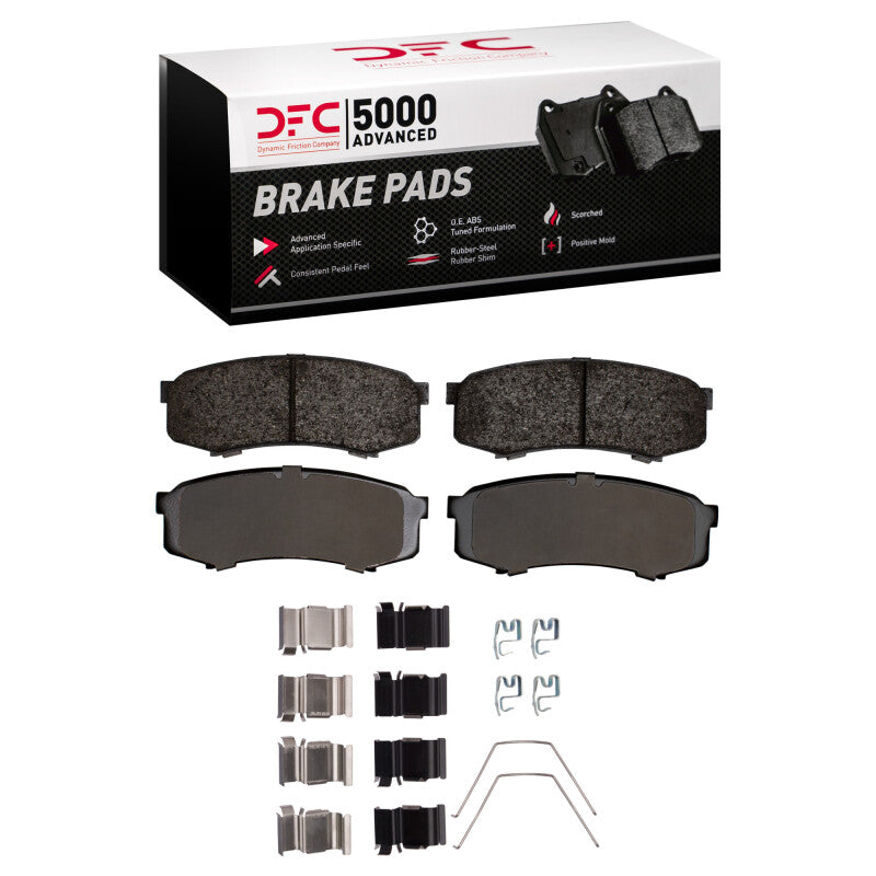 DFC 5000 Advanced Ceramic Rear Brake Pads w/ Hardware - Toyota 4Runner, Sequoia, Lexus GX 1993-2024