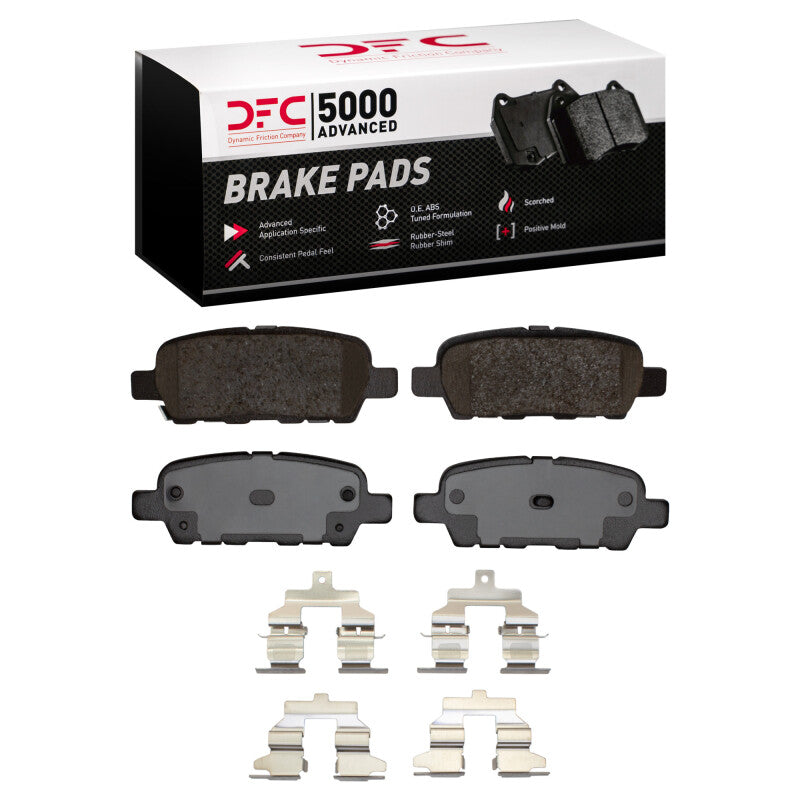 DFC 5000 Advanced Ceramic Rear Brake Pads w/ Hardware - Nissan Altima, Sentra, Juke, Maxima 2002-2025