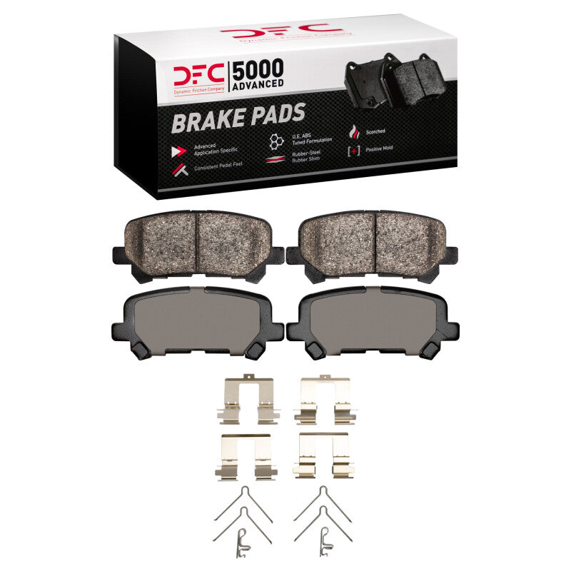DFC 5000 Advanced Ceramic Rear Brake Pads w/ Hardware - Honda Pilot, Ridgeline, Acura MDX 2007-2025