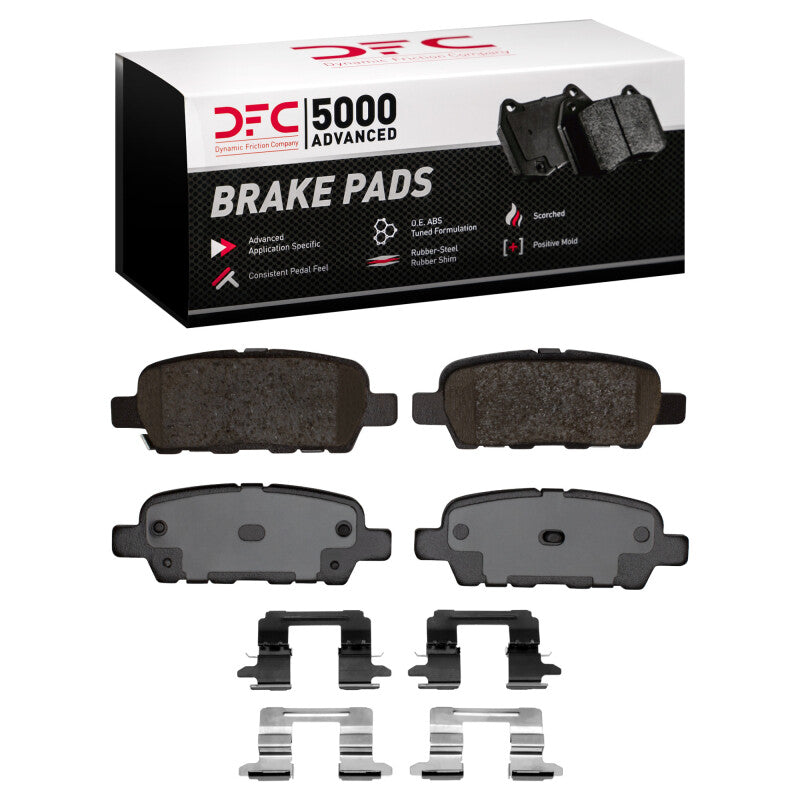 DFC 5000 Advanced Ceramic Rear Brake Pads with Hardware - Nissan 370Z / Murano / 350Z / Maxima 2003-2025