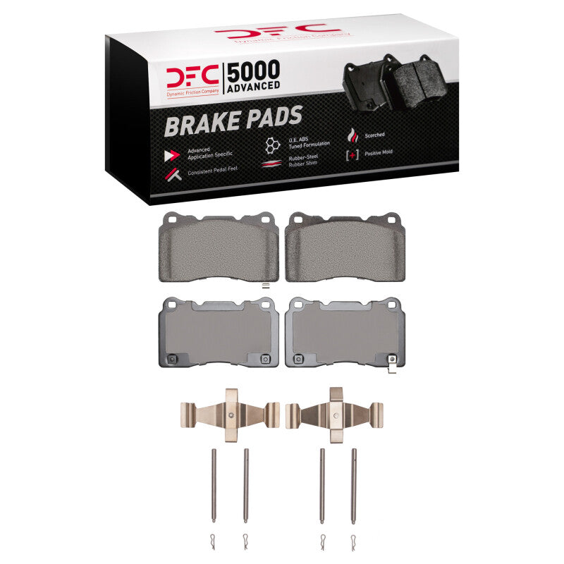 DFC 5000 Advanced Low-Metallic Front Brake Pads w/ Hardware - Subaru BRZ, WRX STI, Toyota 86 2004-2020